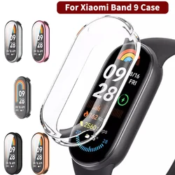 Screen Protector Case For Xiaomi Mi Band 9 TPU Full Cover Fall prevention Bumper Anti-scratch Soft Shell For MIband9 Accessories