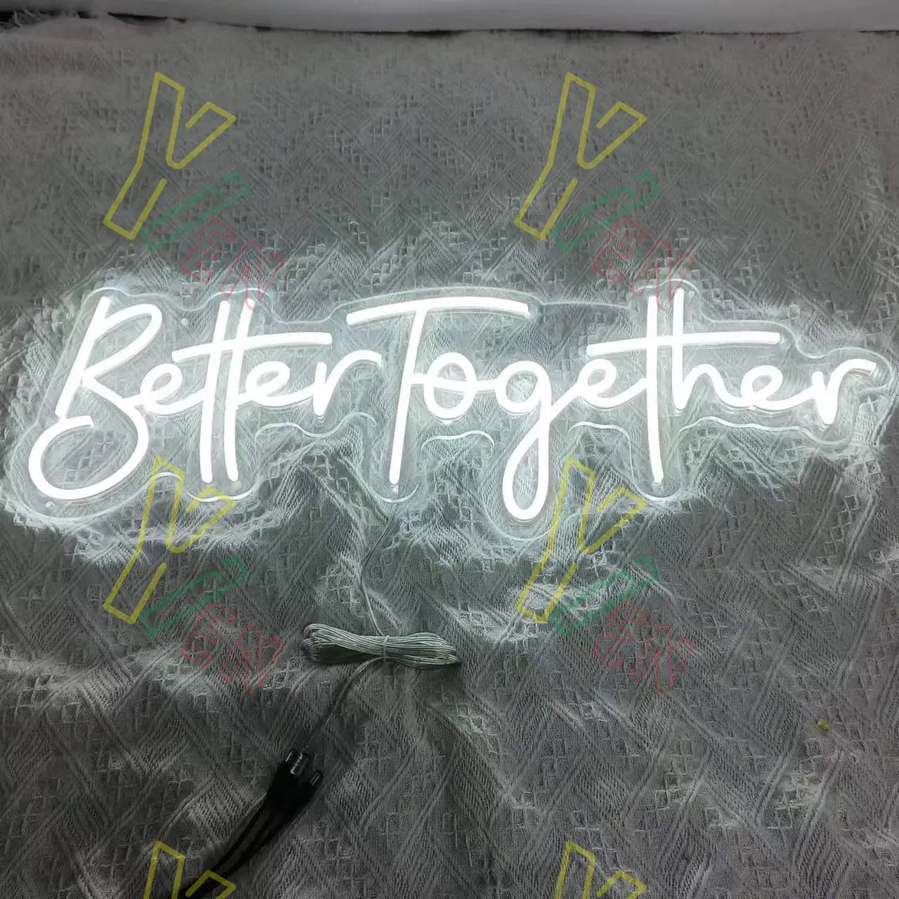 USB Better Together Neon Sign,  Custom Wedding Decoration Neon Sign