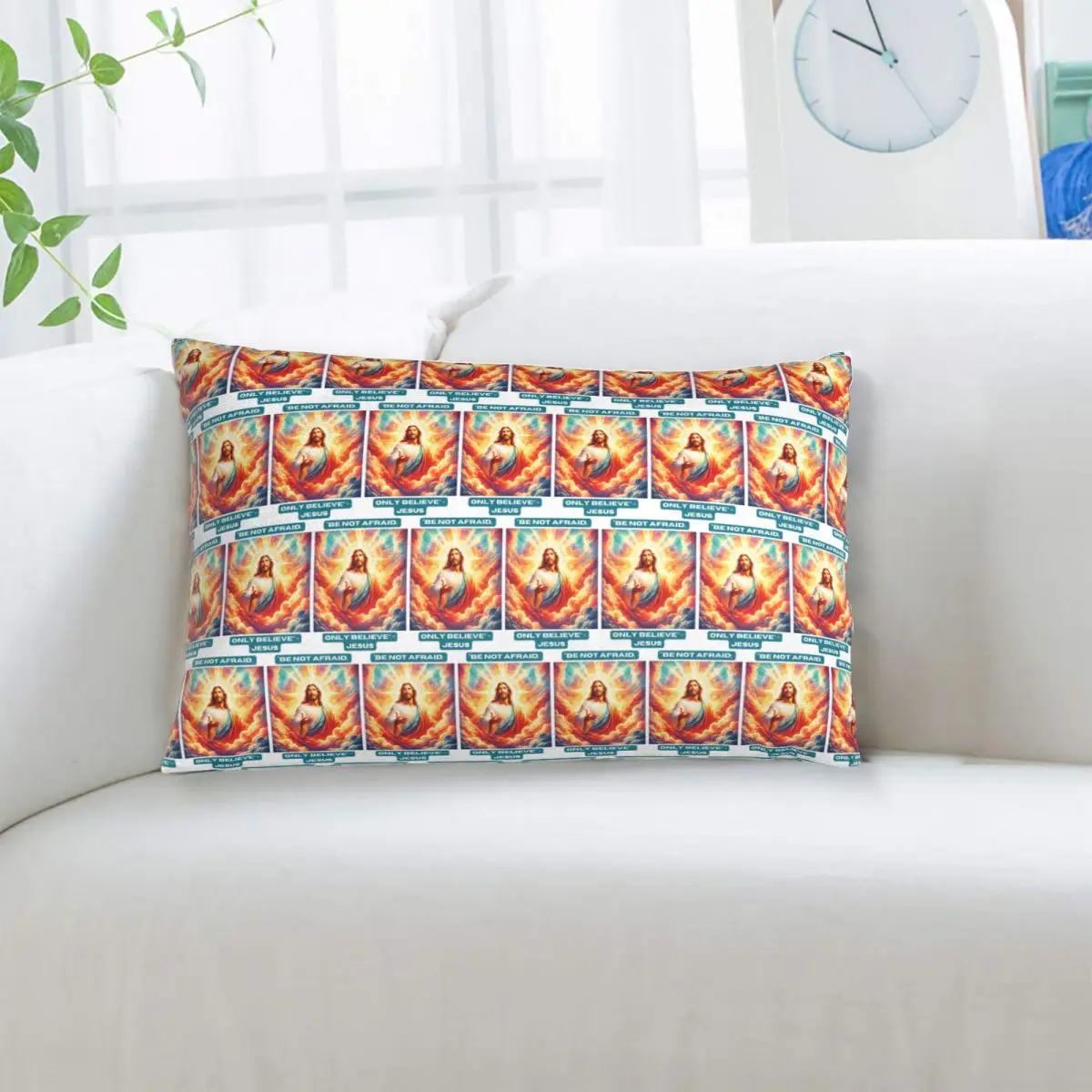

Иисус Библейский Прямоугольник Наволочка Чехлы Декор Спальня Кровать Домашний Комфорт Пледы Подушка