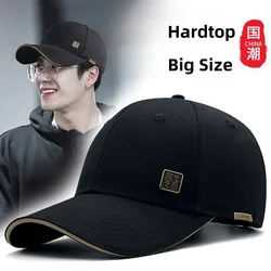 High Quality Big Head Plus Size Hat Baseball Cap for Men Women Structured Sports Trucker Windproof Trucker Golf Hat Cotton