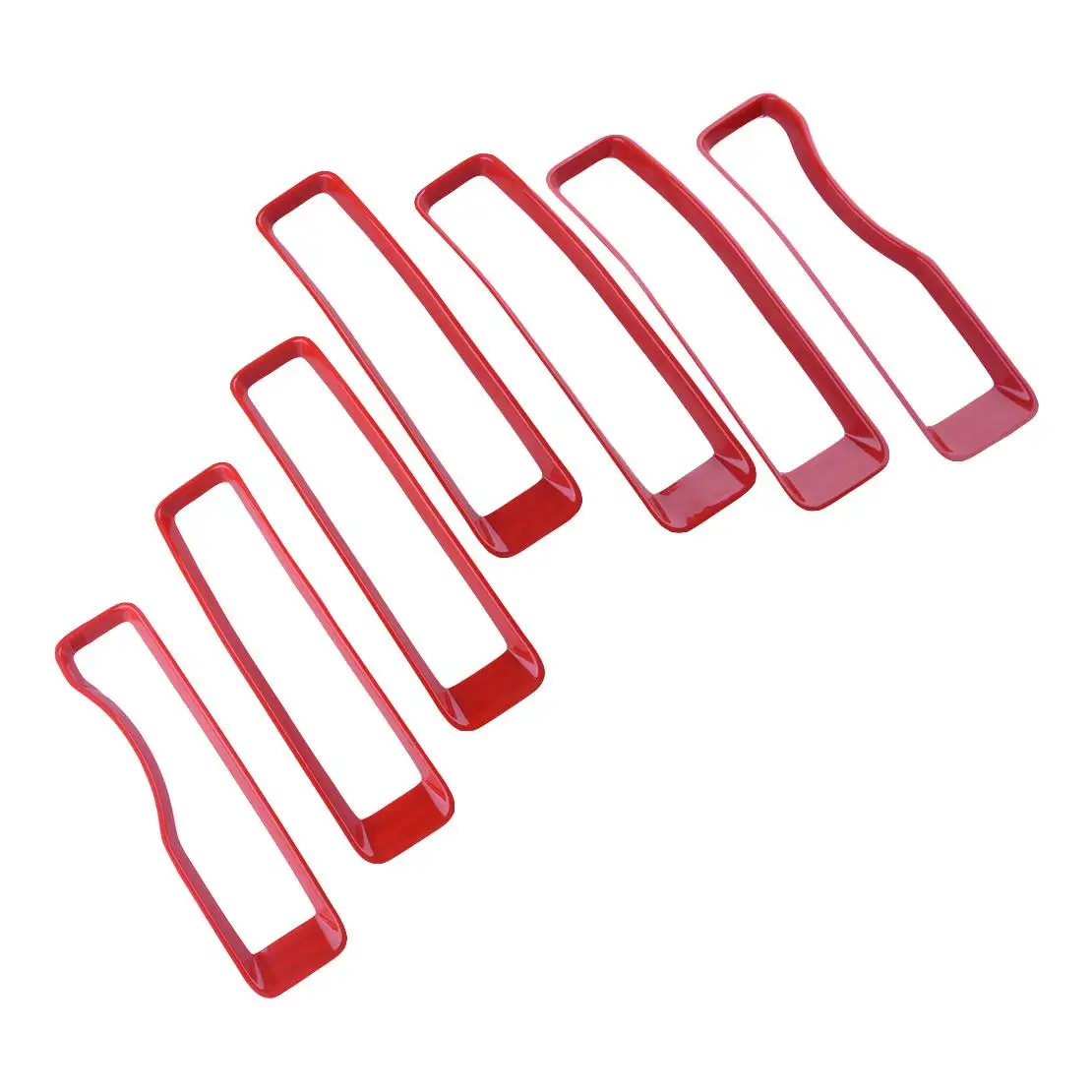 

7 шт. накладка на переднюю решетку подходит для Jeep Wrangler JL Gladiator JT