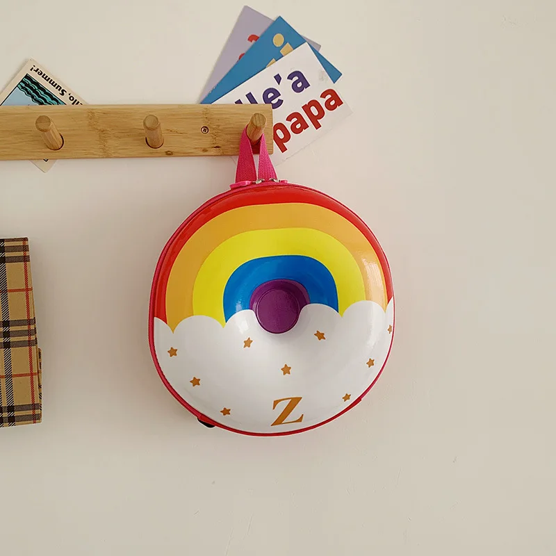 Zaino per bambini borsa da scuola per l'asilo arcobaleno borsa leggera carina ciambella bambini nuovi zaini alla moda per bambini per la scuola