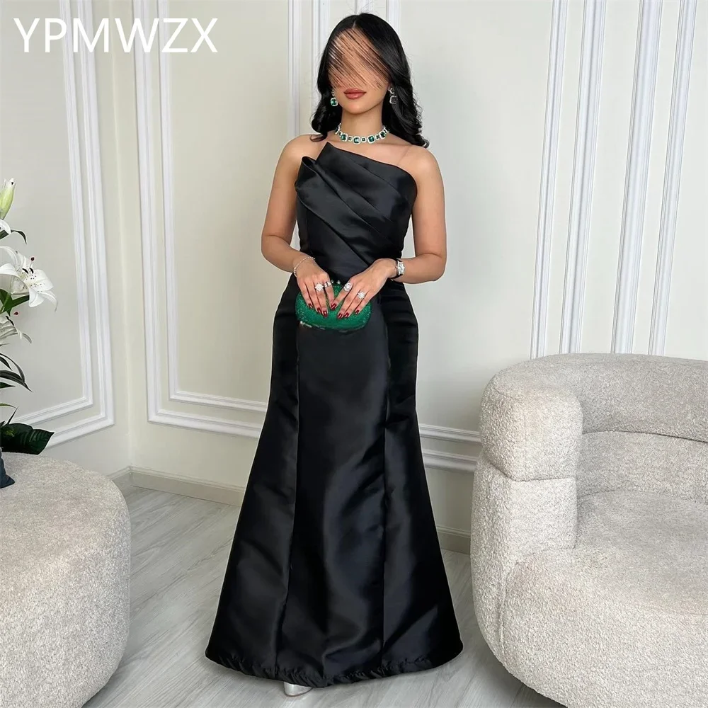 

Customized Party Dress Occasion Prom Gown YPMWZX Strapless A-line Floor Length Skirts Bespoke Dresses Evening Formal W