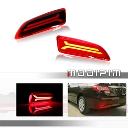 Red LED Car Rear Bumper Reflector Tail/Brake Light w/ Sequential Turn Signal,Rear Fog Light For Lexus CT200h, For Toyota Corolla