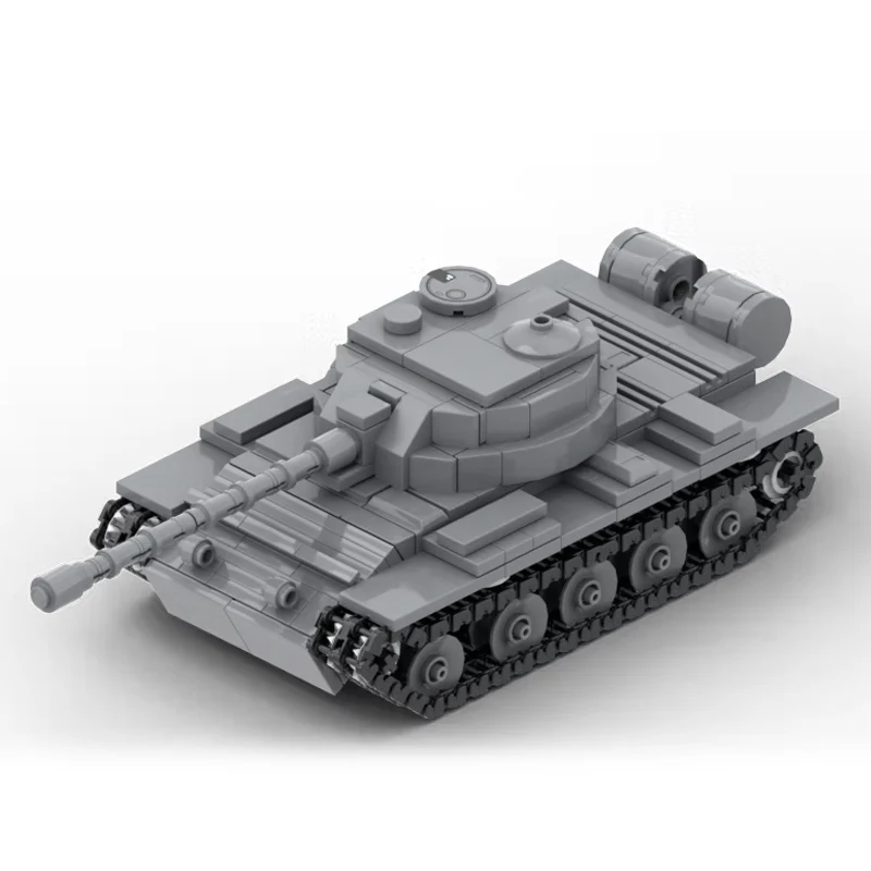 T-54/55 Heavy Military Tank Model MOC Building Bricks War Equipment Style Modular Technology Gifts Holiday Assemble Toys Suit