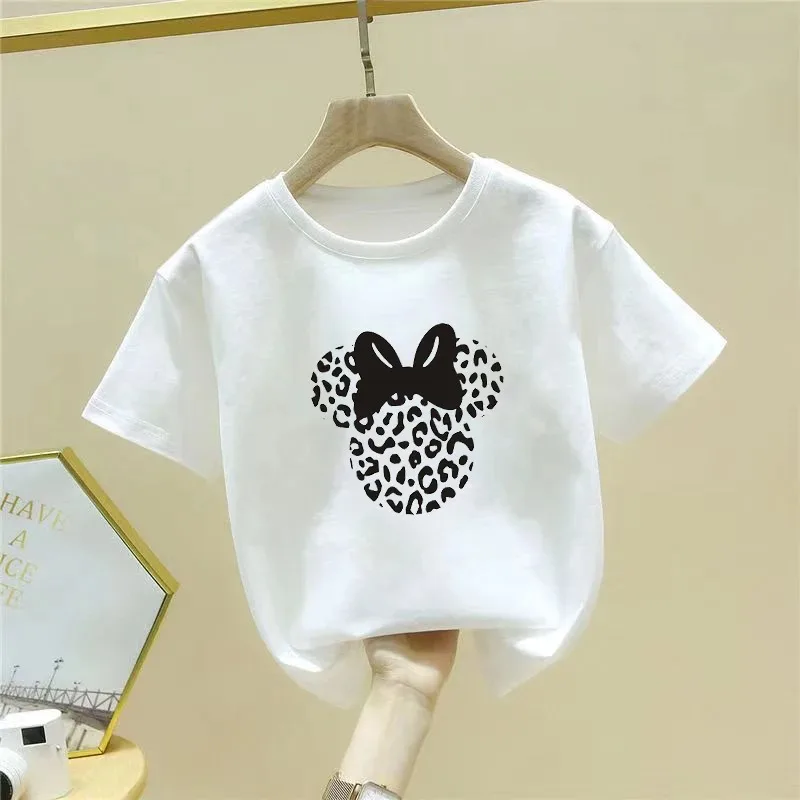 Lovely Mickeey Print Children T Shirt Kids Children Tshirt Cotton T-shirt for Kids Girl Boy Tee Shirts 4 To 12 Years Old Tops