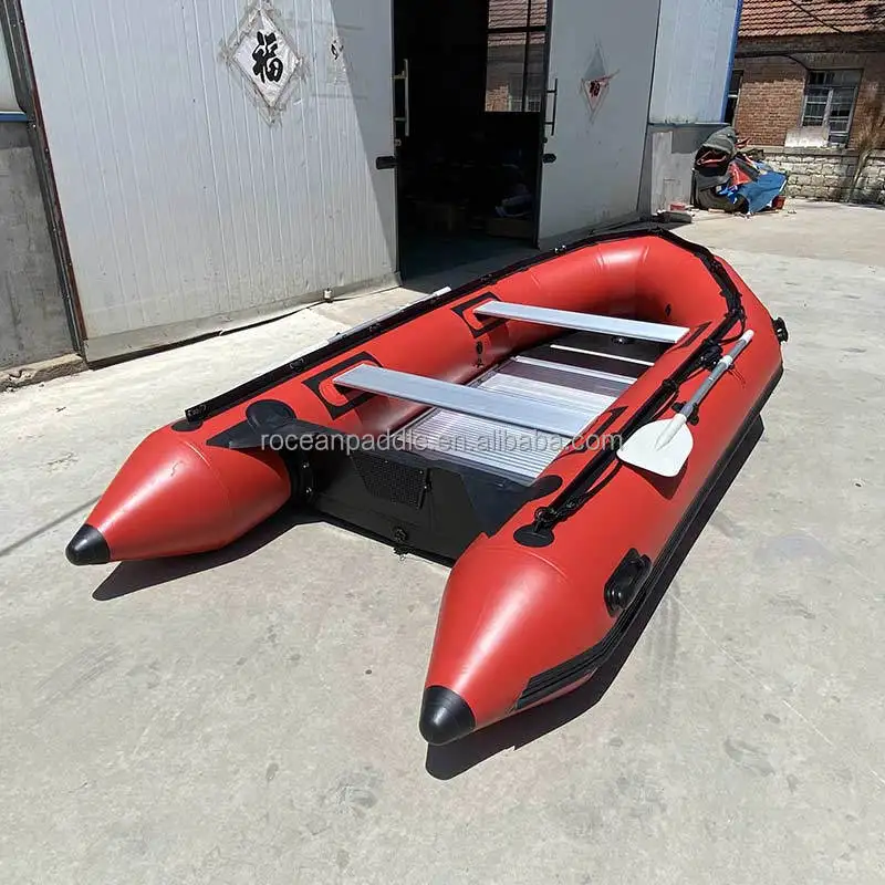 Bateaux à coque rigide gonflables en V profond de luxe certifiés CE pour la pêche, lacs, les rivières - 2,3 m/3 m/4 m, couleurs personnalisées, livraison rapide