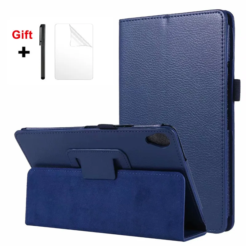 

Litch PU Leather Case For Lenovo Tab M8 TB-8505F TB-8505X 8.0 inch Tablet Cover for M8 FHD TB-8705F Case +Film Pen
