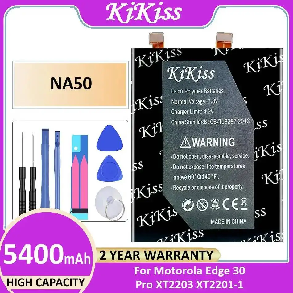 

Для Motorola Edge 30 Pro XT2203 XT2201-1: Надежный источник питания, премиальная замена, аккумулятор для мобильного телефона 5400 мАч NA50