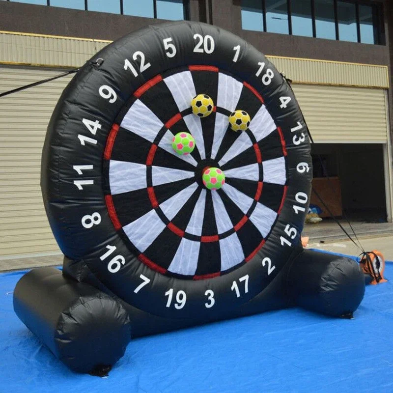 

Interesting football shooting game commercial rental inflatable soccer dart board