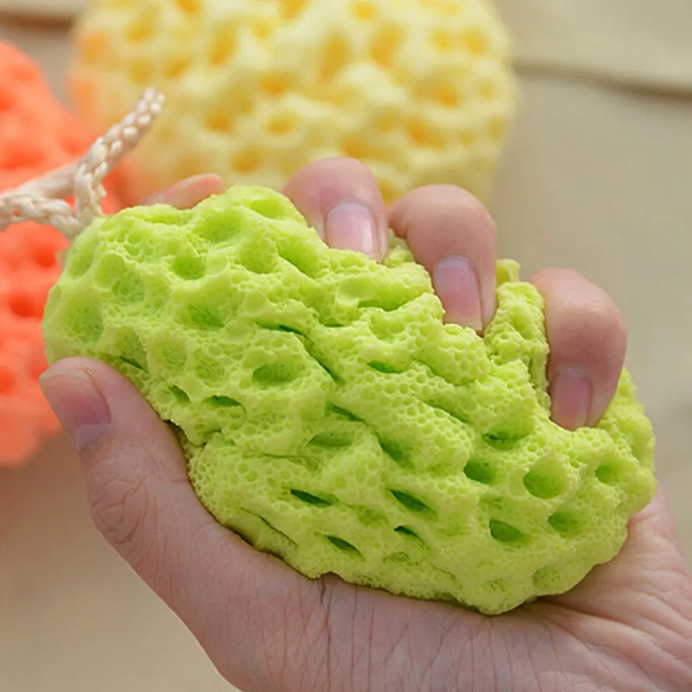 

3Pcs Soft Honeycomb Bath Sponge Shower Cleansing Body Wash Bath Mats