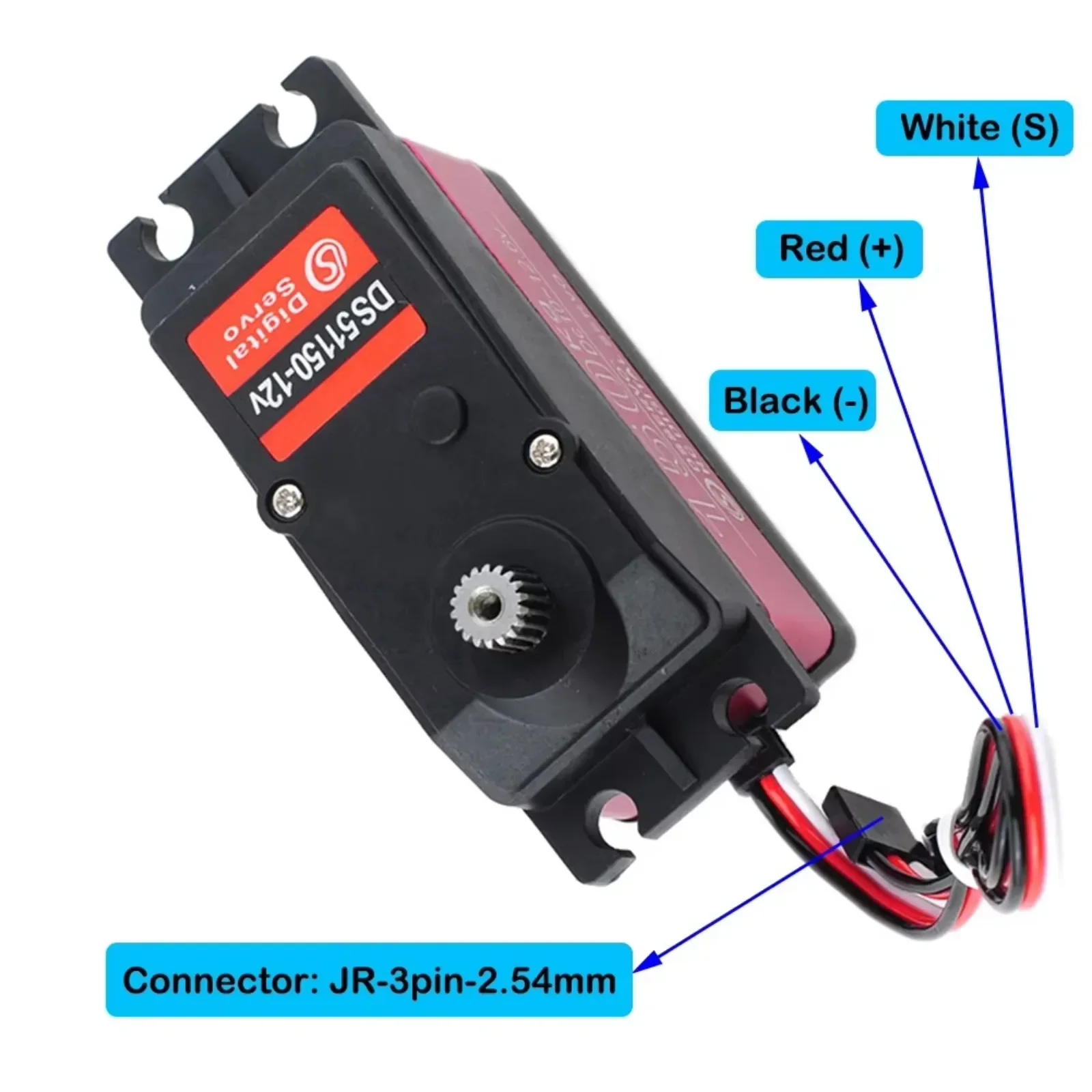 DS511150 150KG High Torque Waterproof Digital Servo for 1/5 RC Cars, Compatible with Redcat/HPI Baja 5B/SAVOX-0236