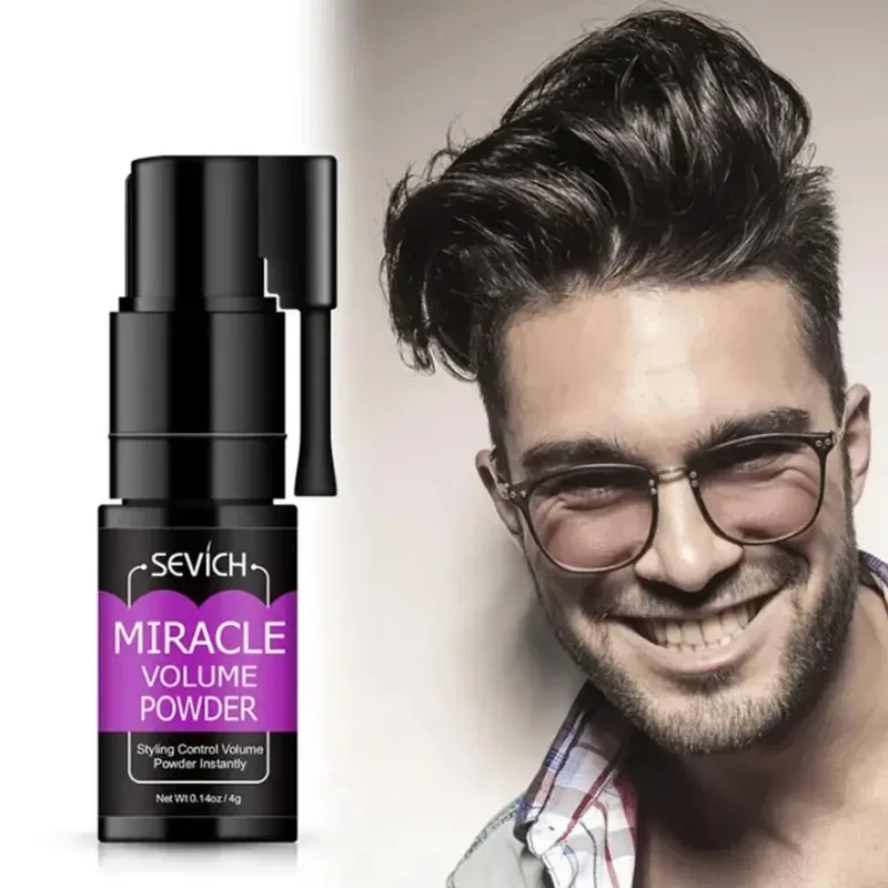 Pó de cabelo fofo Volume Up Pó de estilo de cabelo 360 °   Ferramenta de cabeleireiro masculino óleo refrescante modelagem feminina rotativa remover