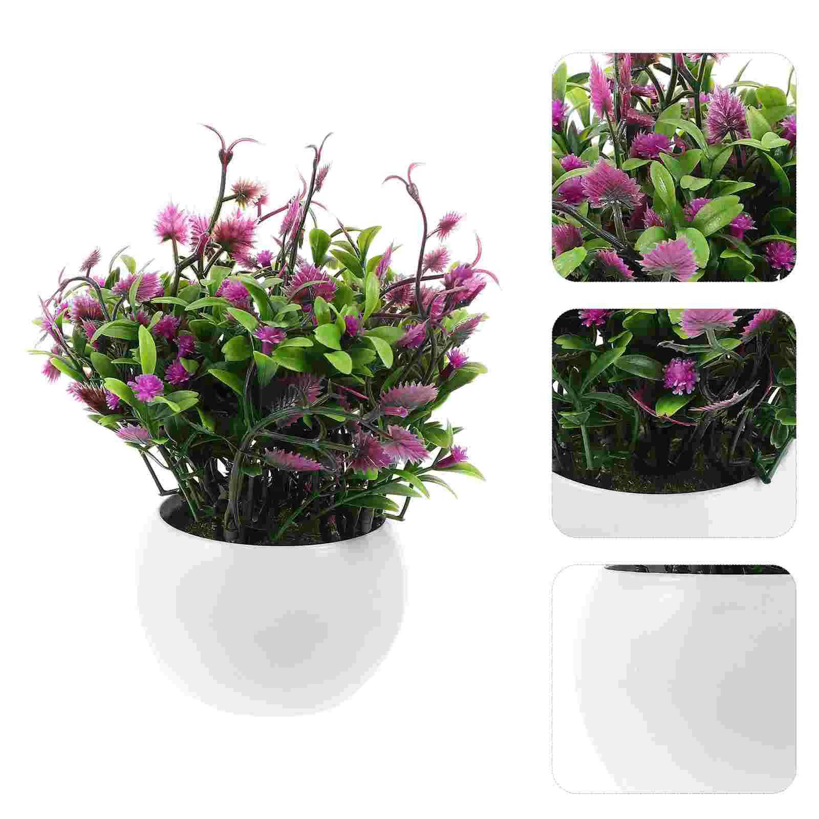 

Valentine Flower Artificial Flowers Potted Decor Pp Wedding Plants for Home Indoor