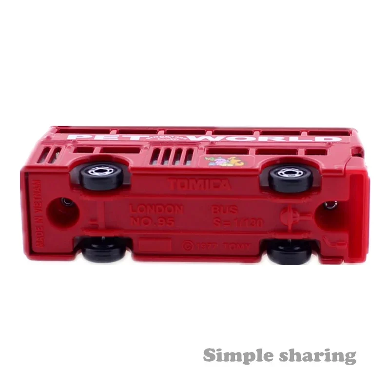No.095 รถบัสลอนดอนแม่พิมพ์รถไดคาสต์ร้อนของเล่นเด็กชุดโมเดลตลกเด็กเครื่องประดับของสะสม