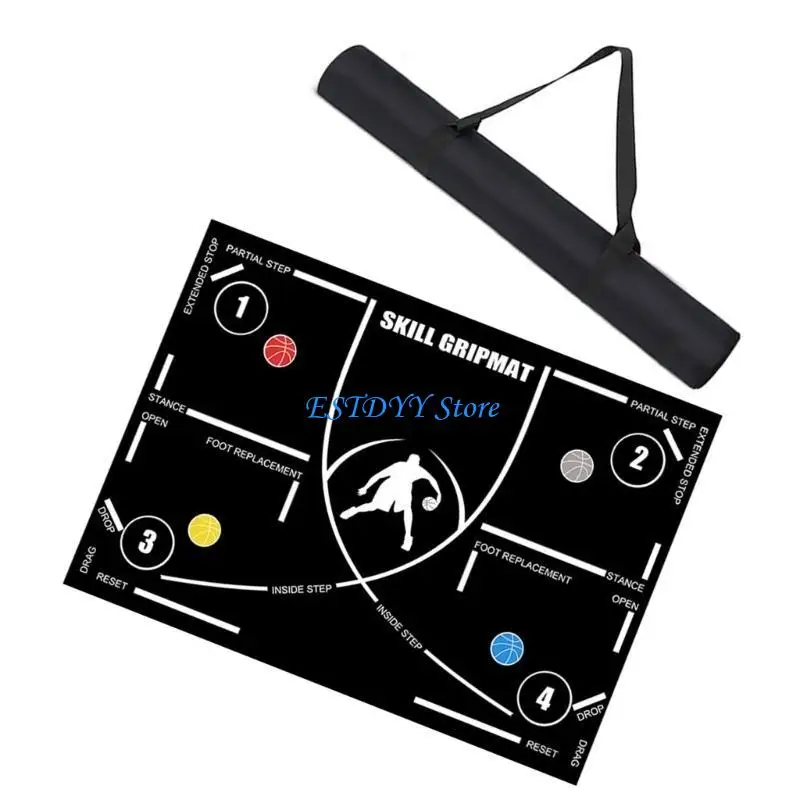 G6DE كرة السلة خطى تدريب حصيرة خفة بخفة خطوة حصيرة وسادات كرة السلة