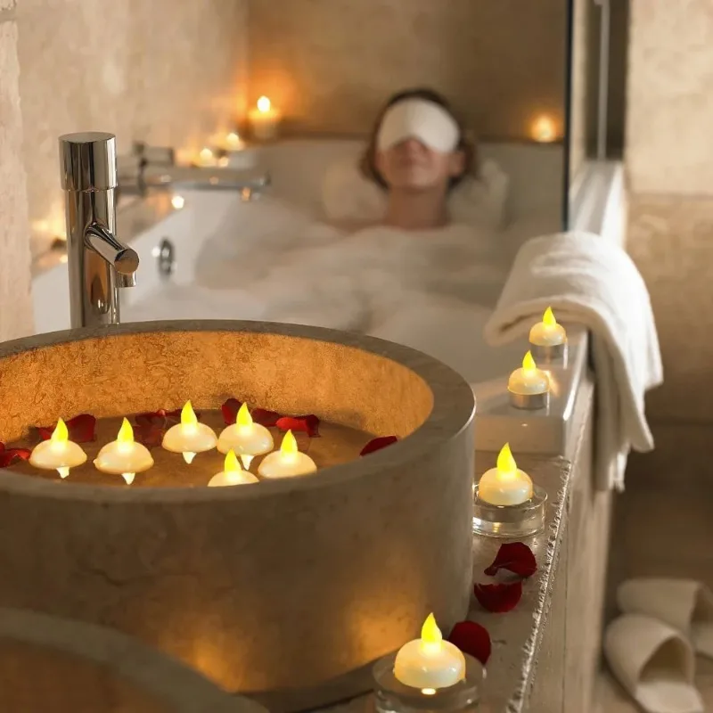 2/4/8/10Pcs Flameless LED Candles Lights Battery Powered Tealight Romantic Tea Candles for Birthday Party Wedding Decorations