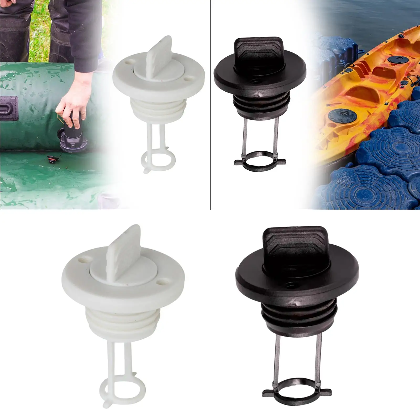 

Hull Thread Boat Drain Plug Fits 1 inch Drains 2.6x1.7inch Spare Parts Nylon