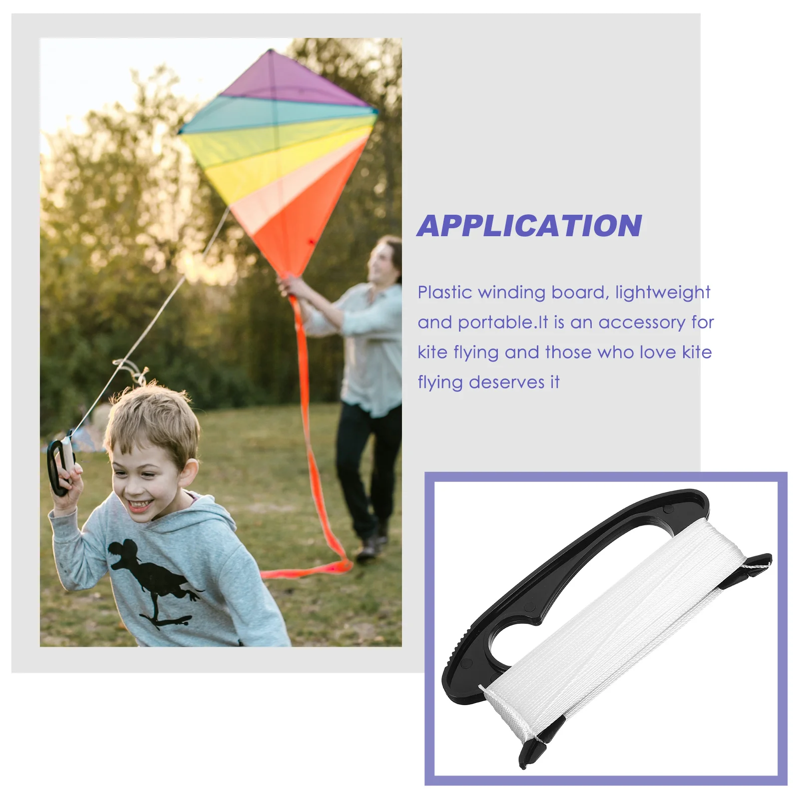 

100 M Flying Winding Plate Board with Kite Line Aldult Outdoor Sports Tool Child