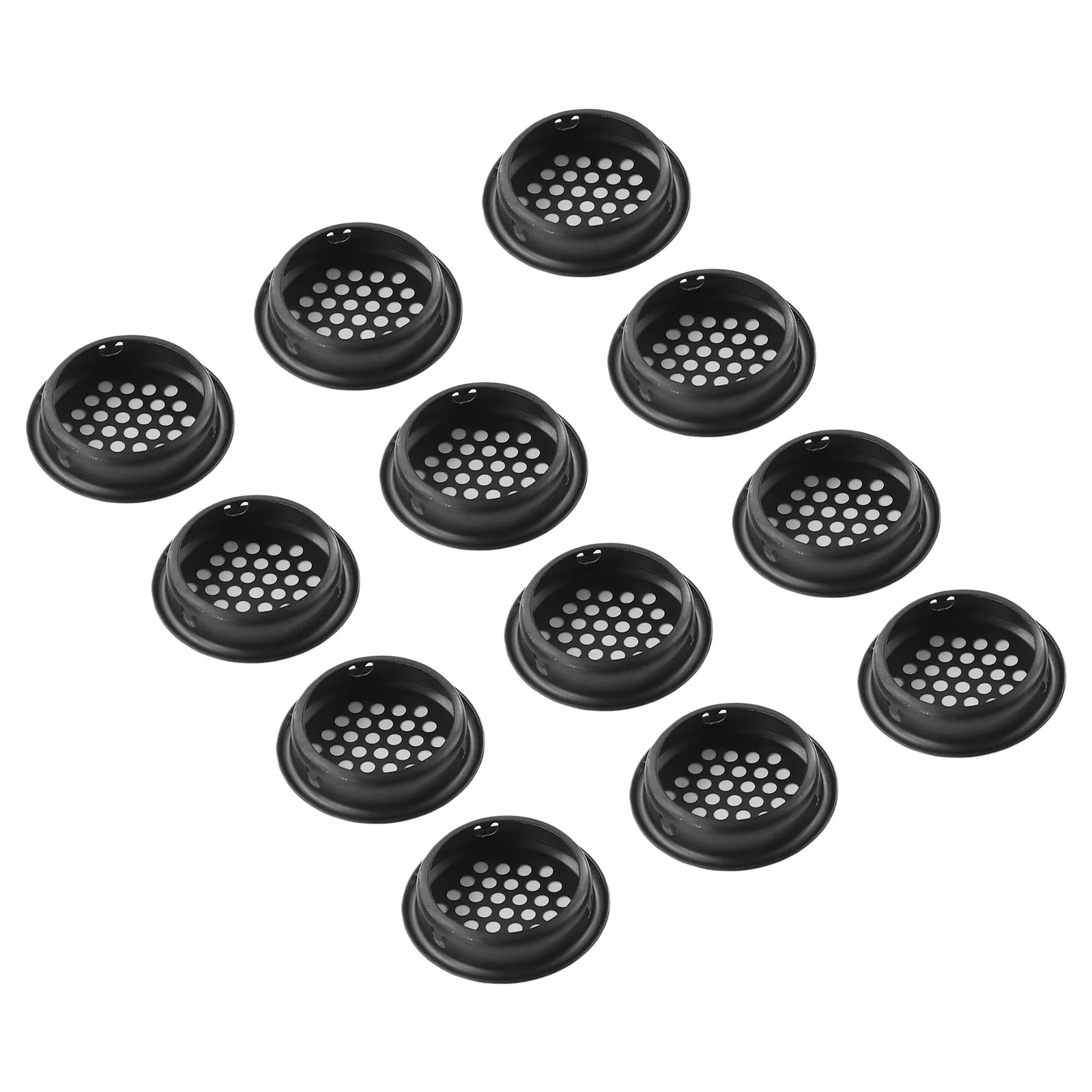 

Ventilation Grilles Air Vent Holes Durable Home Improvement Louver Hole Mesh Vents Soffit Stainless Steel 12pcs