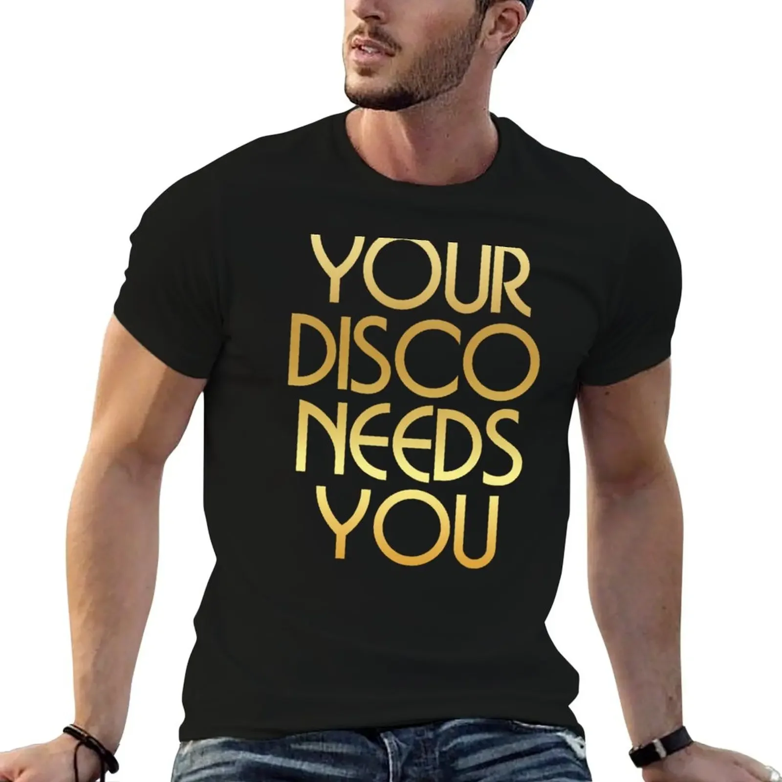 Your Disco Needs You - Kylie Minogue - Light Years - Gold T-Shirt sublime cute tops vintage clothes plus sizes shirts men