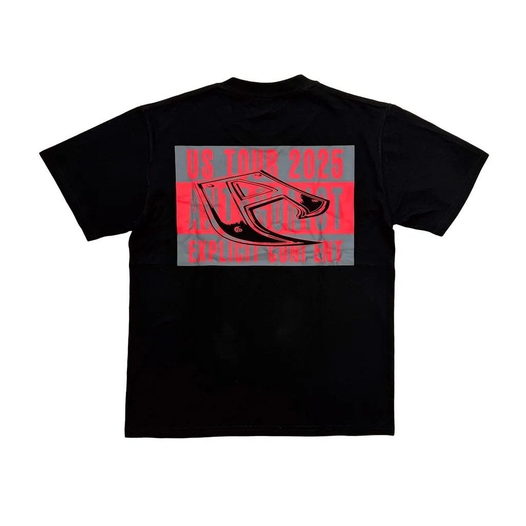 New Men Antagonist 2.0 Tour Red Playboi Carti T Shirts T-Shirt Hip Hop Skateboard Street Cotton T-Shirts Tee Top Opium E150