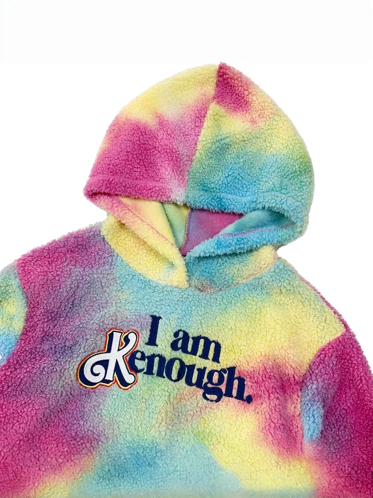  Tie Dye Fce Hoodie Paar Sle Pure Originele film rondom Thiened Long Sve Cotton Inner ket