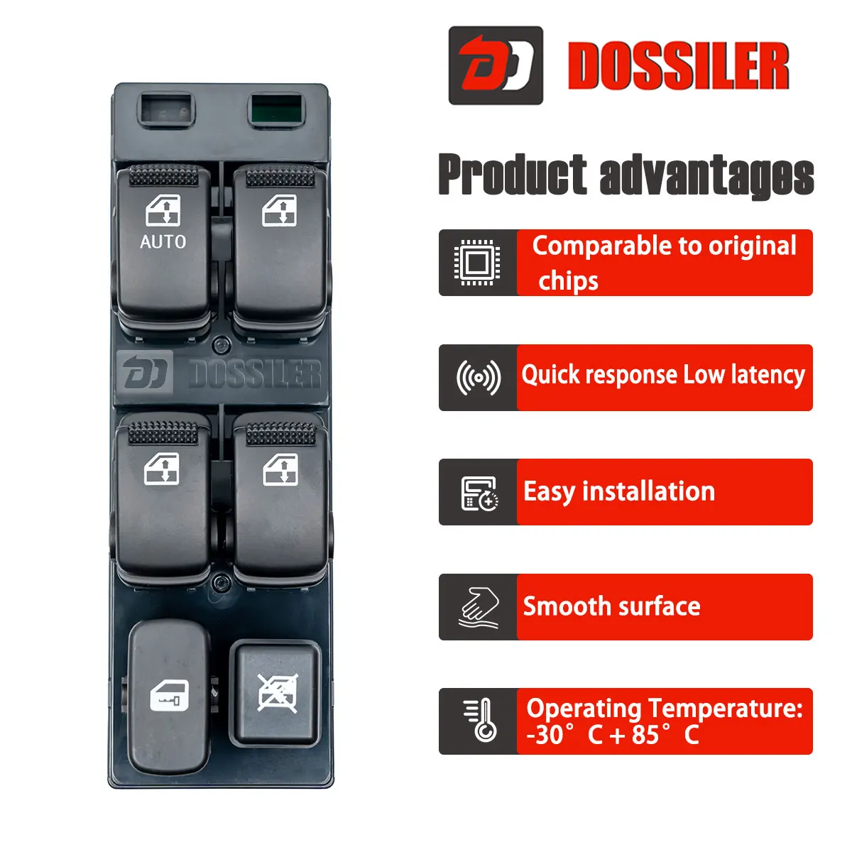 93570-3E410-BL Dossiler For Kia Sorento LHD 2003 2004 2005 2009 93570-3E410-BL Power Window Switch Button 935703E410 93570-3E410