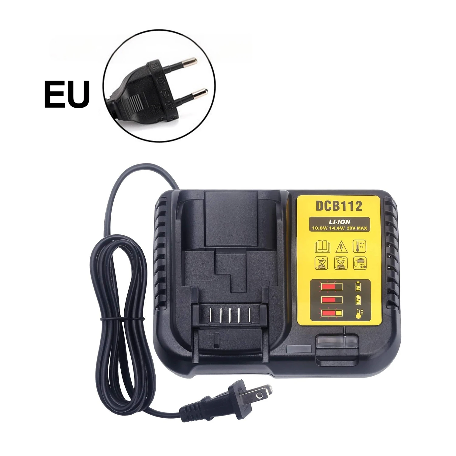 DCB112 20V Max Charger Charges All DCB201 DCB200 DCB612 DCB609-2 DCB609 DCB606 DCB606-2 DCB208 DCB206 Li-Ion Tool Newest