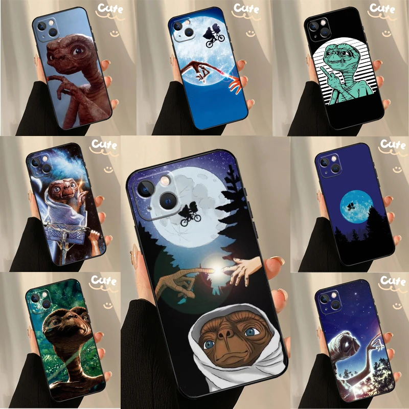 E.T. the Extra-Terrestrial Case For iPhone 11 12 13 14 15 16 Pro XS Max  Plus X XR 12 13 Mini Back Cover