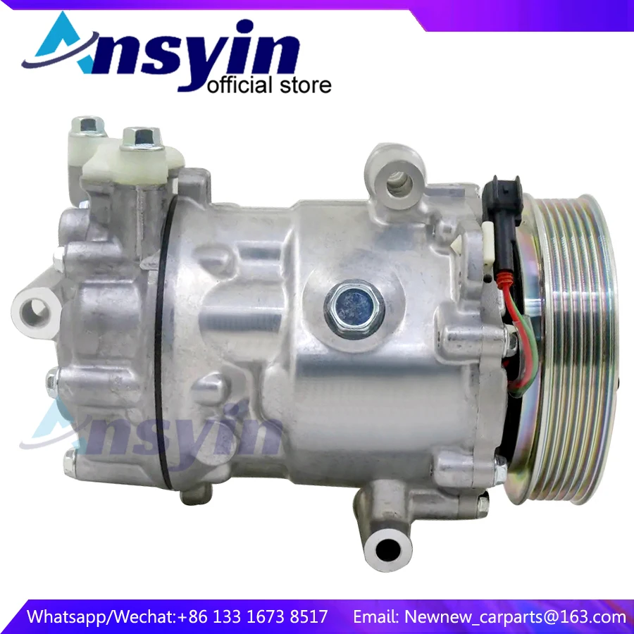 7V16 AC Compressor For Citroen Jumper For Peugeot Boxer / Ford Transit 2.2 1578424 7C1119D629AA 8FK351334281V 1735914 9676552680