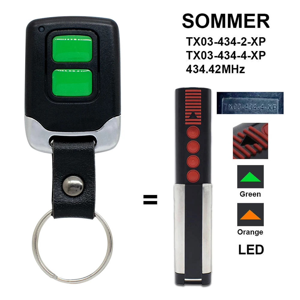 

Новый пульт дистанционного управления гаражными воротами SOMMER 434.42 МГц для сопровождения SOMMER TX03 434 4 XP , TX03-434-2-XP 4 2 Pilot SOMMER 434 МГц