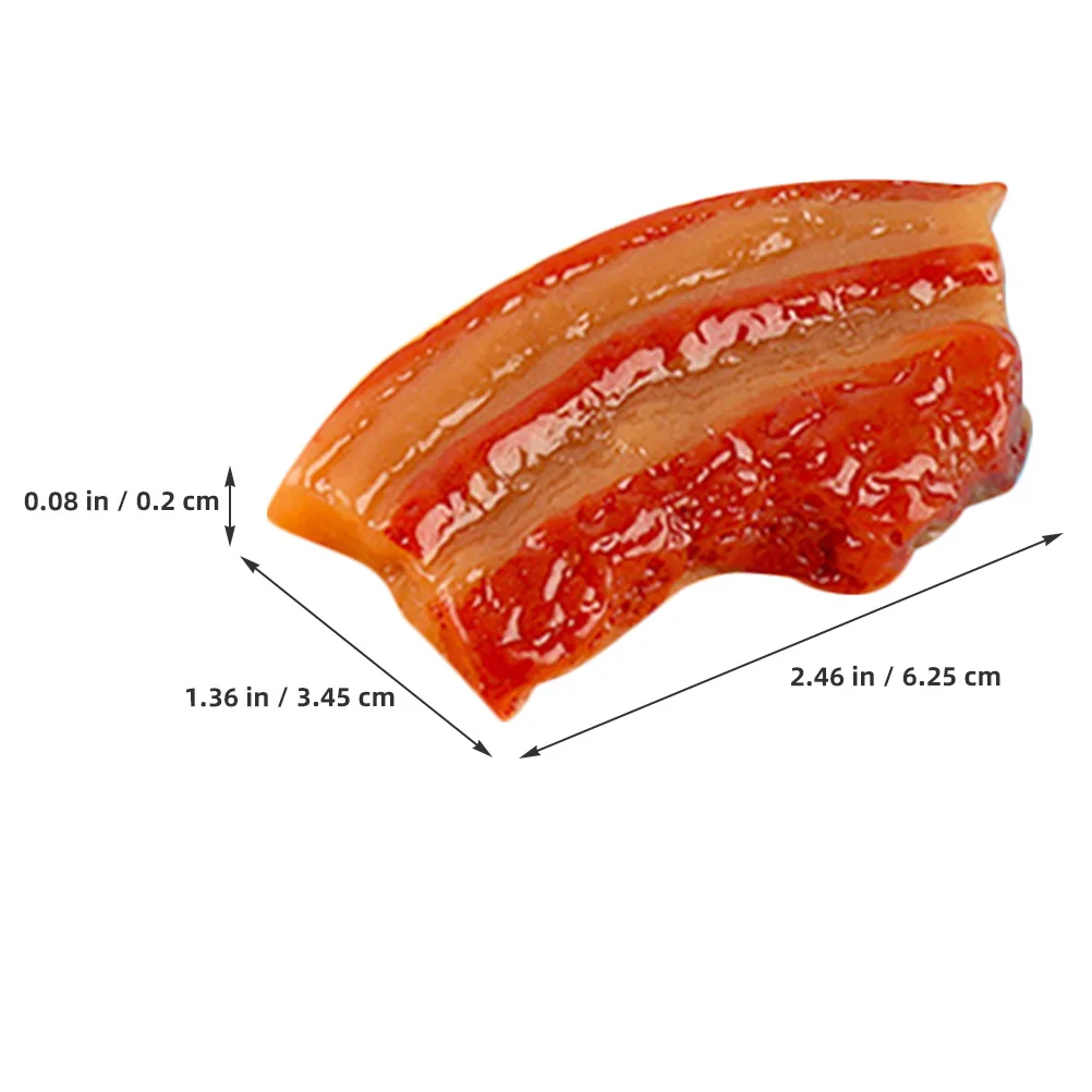 5Pcs Realistic Meat Simulation Artificial Food Decoration Photo Prop Home Kitchen Display Meat Model Lifelike Food Model