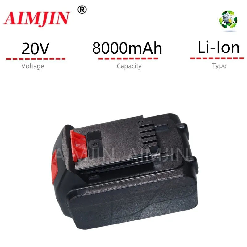 

Li-ion Rechargeable Battery 20V 8000mAh Is Suitable For The Whole BLACK DECKER 20 Model