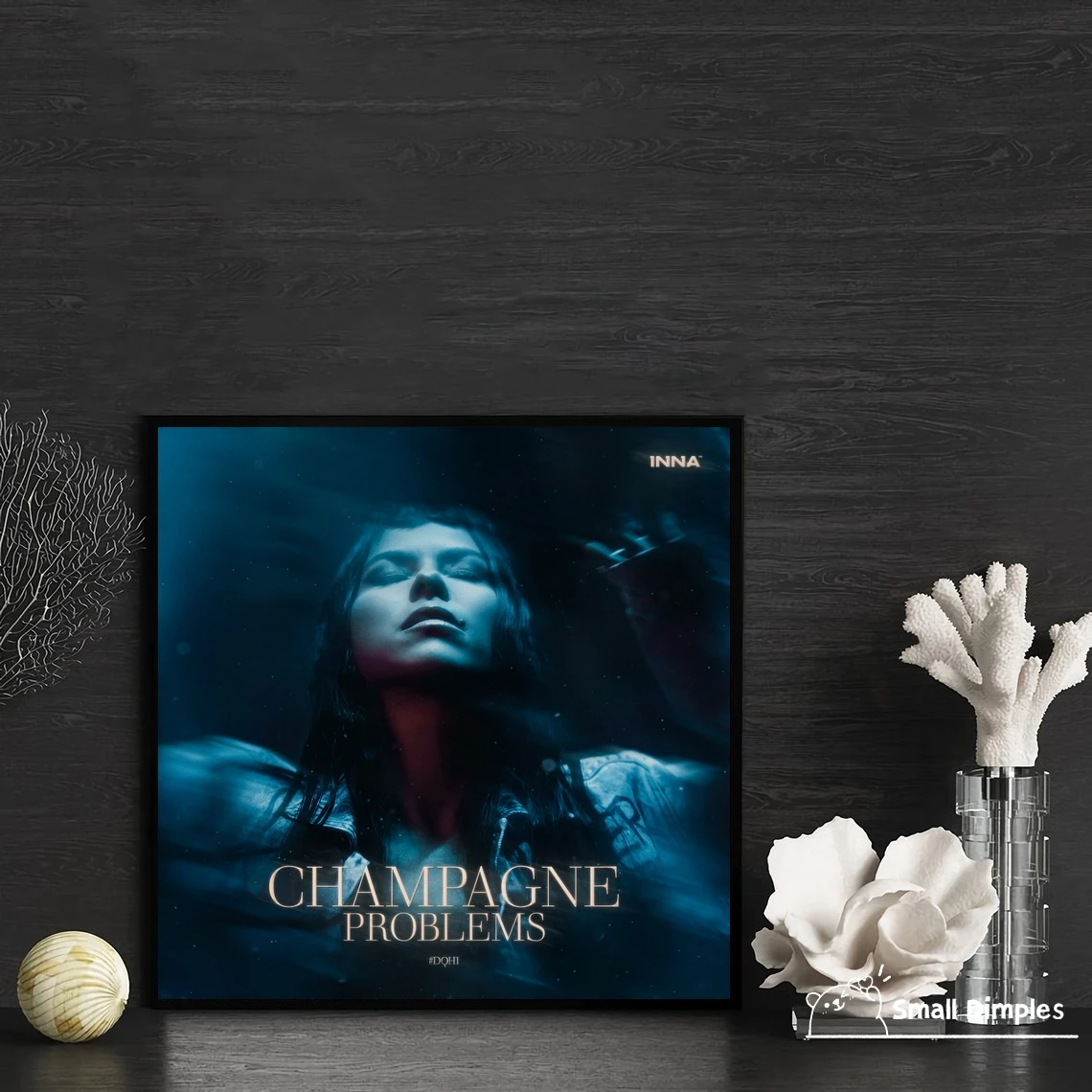 INNA Champagne Problems-Póster de portada de álbum de música, lienzo impreso, decoración del hogar, pintura de pared (sin marco)