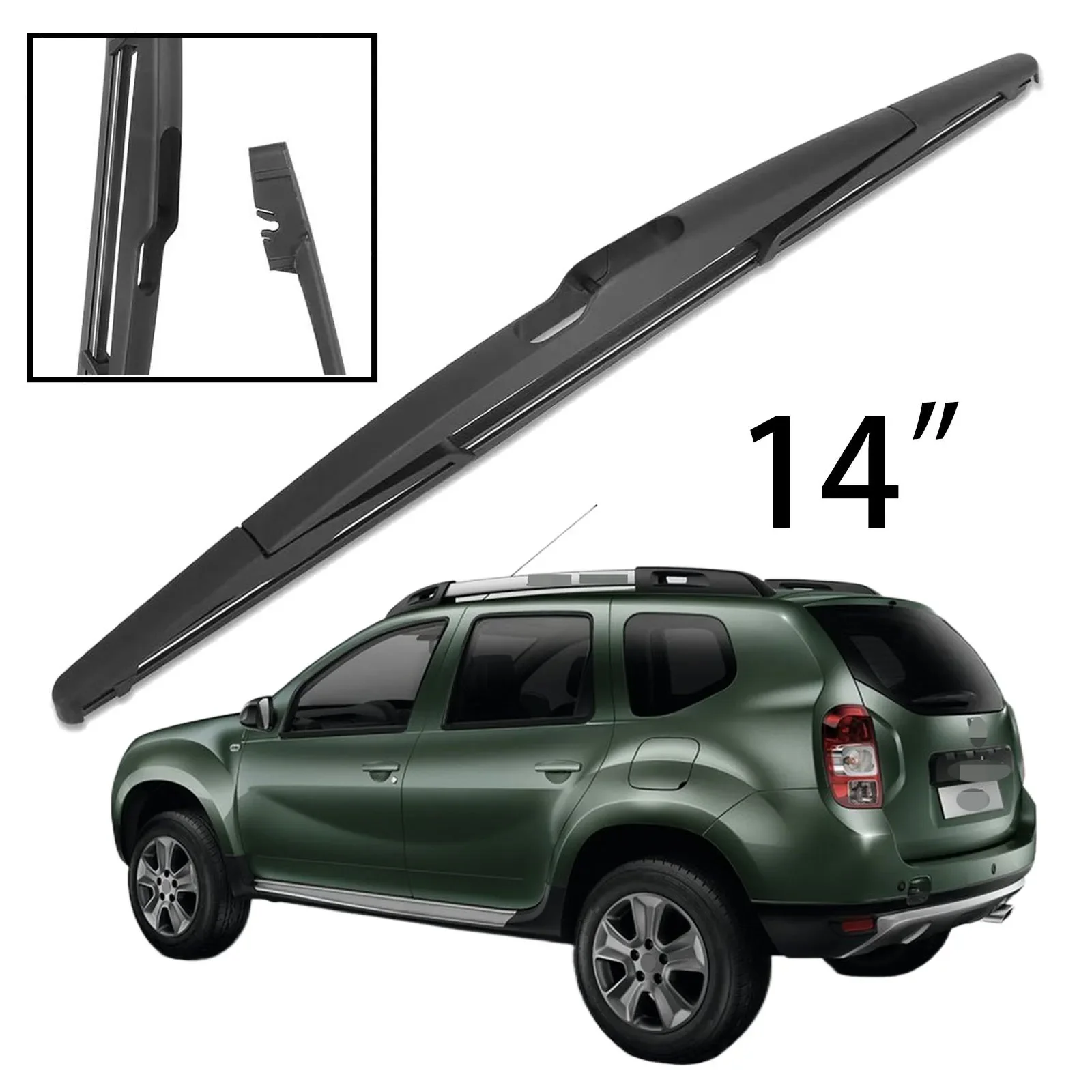 

For Dacia Renault Duster MK1 2014-2017 Car Accessories 14" Rear Windshield Windscreen Washer Wiper Blade