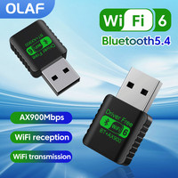 USB WiFi 6 Bluetooth 5.4 Adapter 2 in 1 Dongle Dual Band Drive free 2.4G&5GHz USB Network Wireless Wlan Receiver For Win 10/11