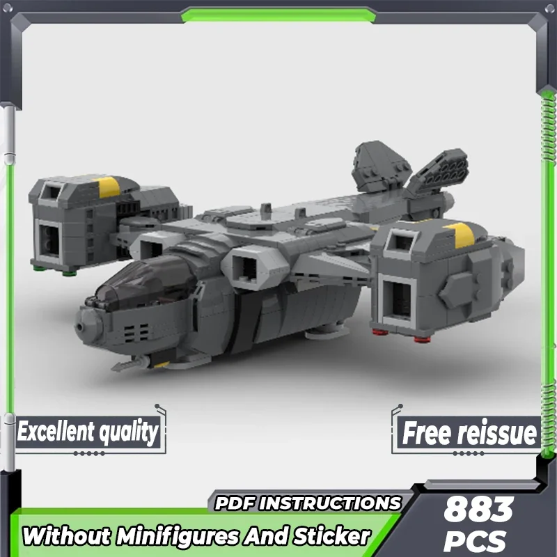 

Popular Game Model Moc Building Bricks Helldivers 2 Pelican Shuttle Technology Blocks Gifts Christmas Toys DIY Sets Assembly