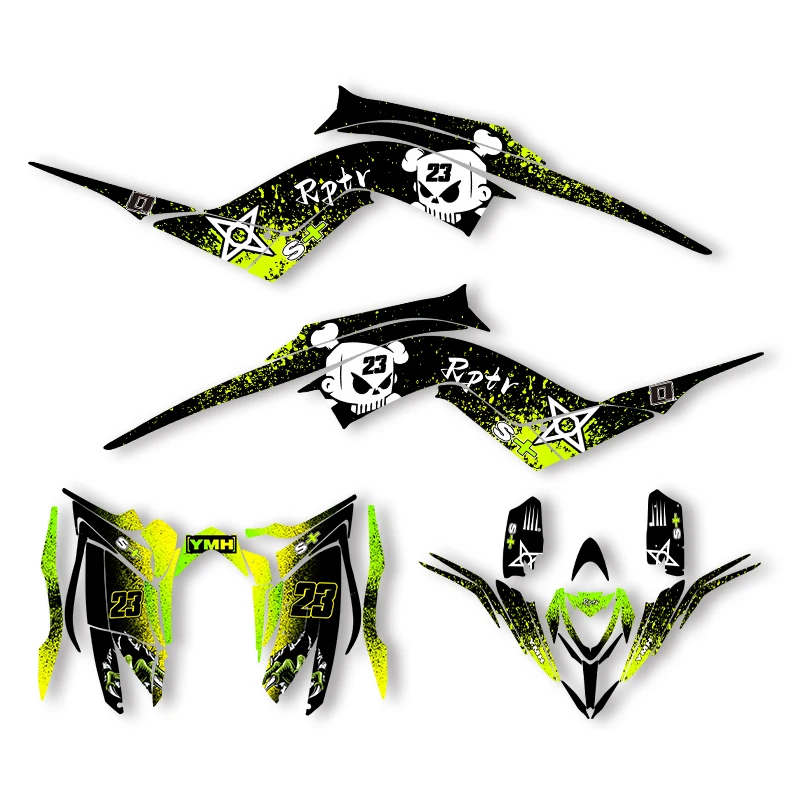 

Sawrain для Yamaha 2013 2014 2015 2016 2017 2018-2023 RAPTOR 70, графические фоны, наклейки, наборы наклеек, номер, имя на заказ 001