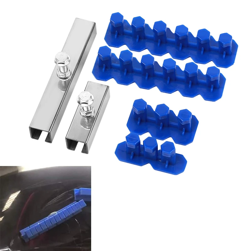 Car Dent Repair Kit, Zoposon Get Professional Results With Our Metal T-Handle Puller And Plastic Glue Tabs! (Without Glue Gun)
