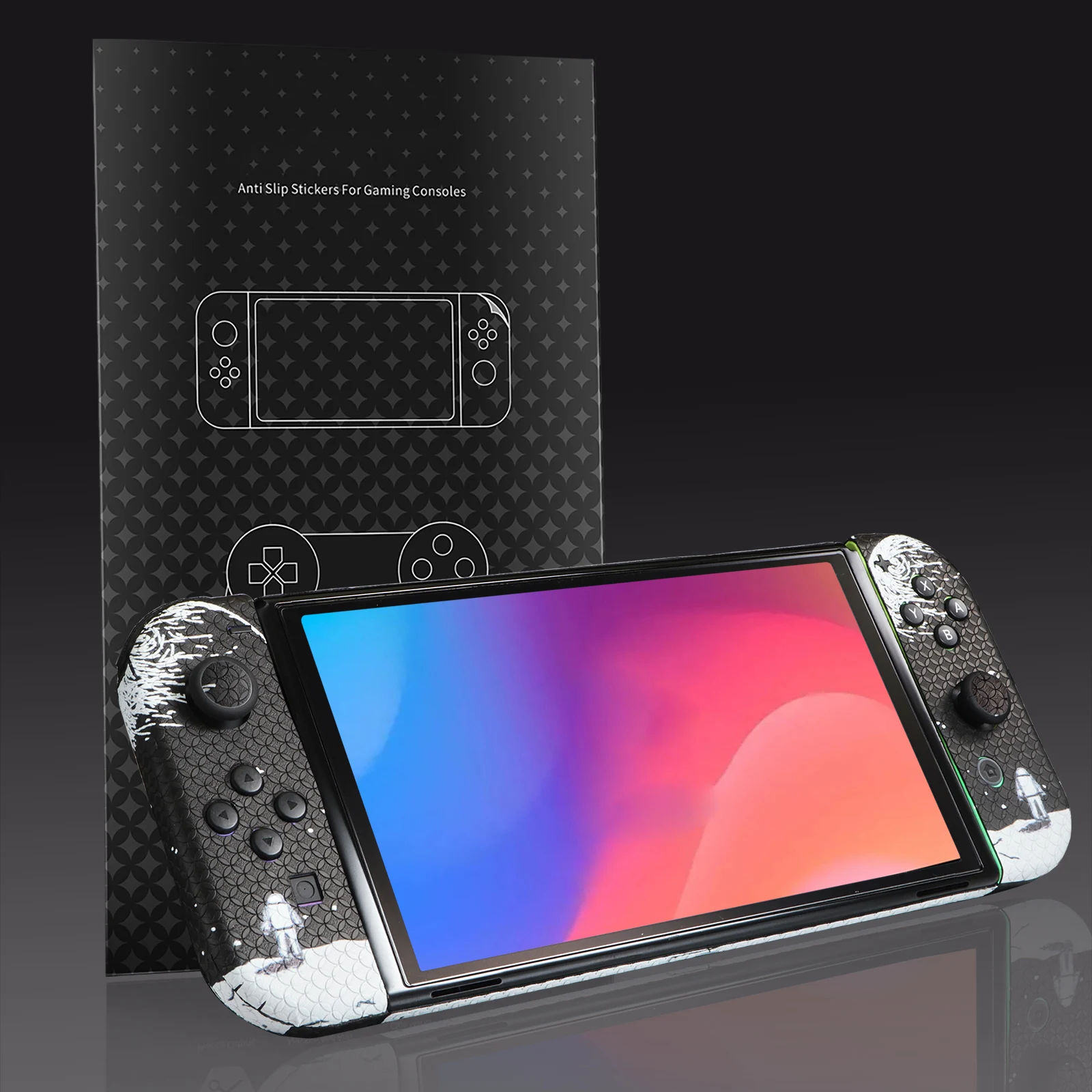 

Игровая лента-наклейка для переключателя Oled текстура защитная наклейка съемная противоскользящая впитывающая пот наклейка для SW OL