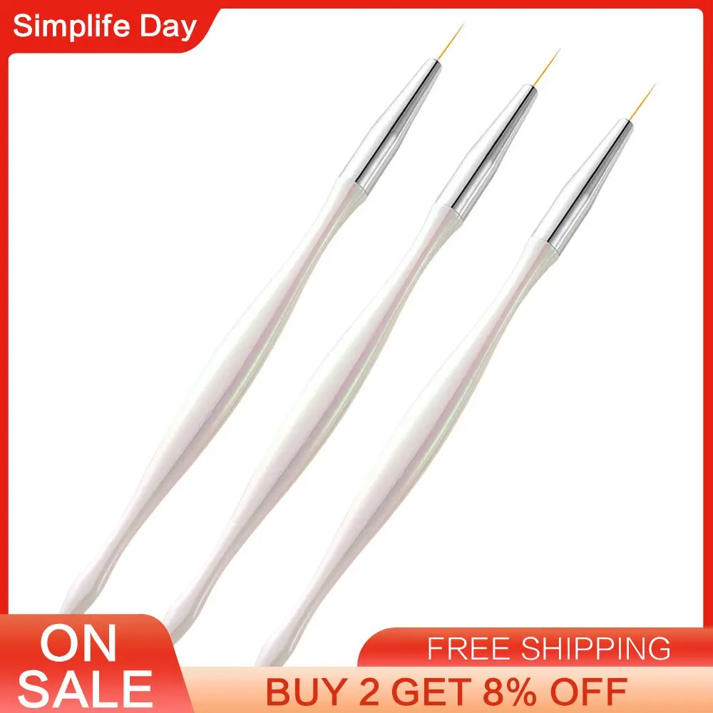 Uv Gel Brushes Painting Pen Stripes Line Drawing Pen Set Nail Art Brushes Set Manicure Tool Nail Art Liner Brush Nails