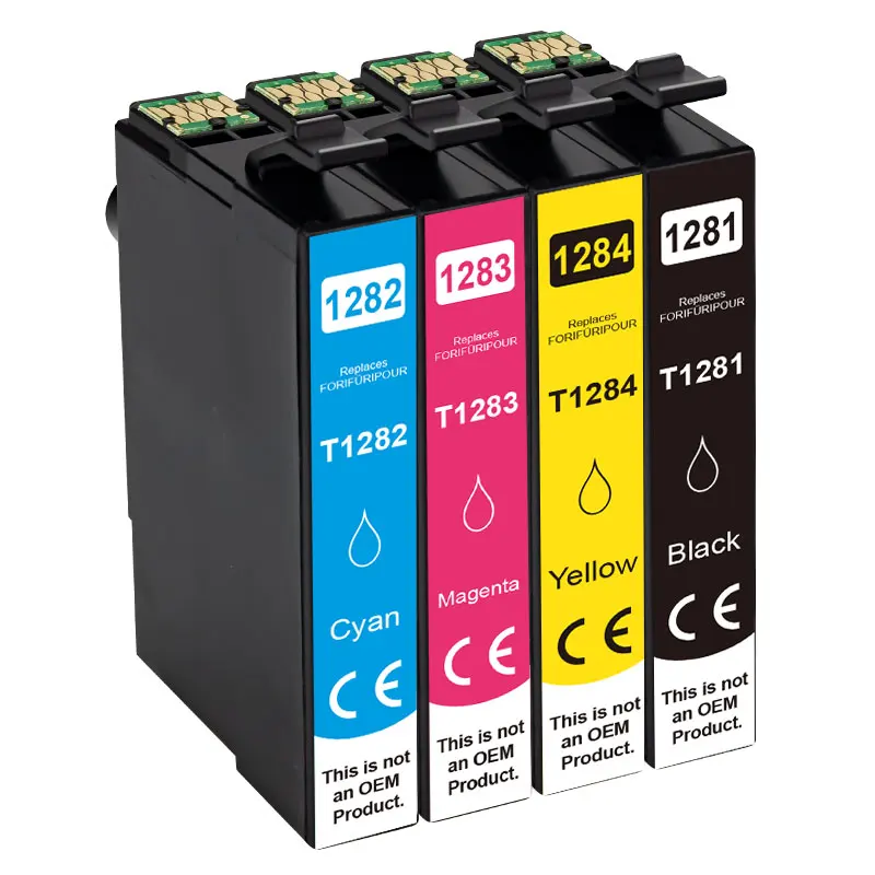 QSYRAINBOW T1281 Tintenpatrone für EPSON 12XL 1281 kompatibel SX125 SX130 SX230 SX235W SX420W SX425W SX430W SX435W Drucker