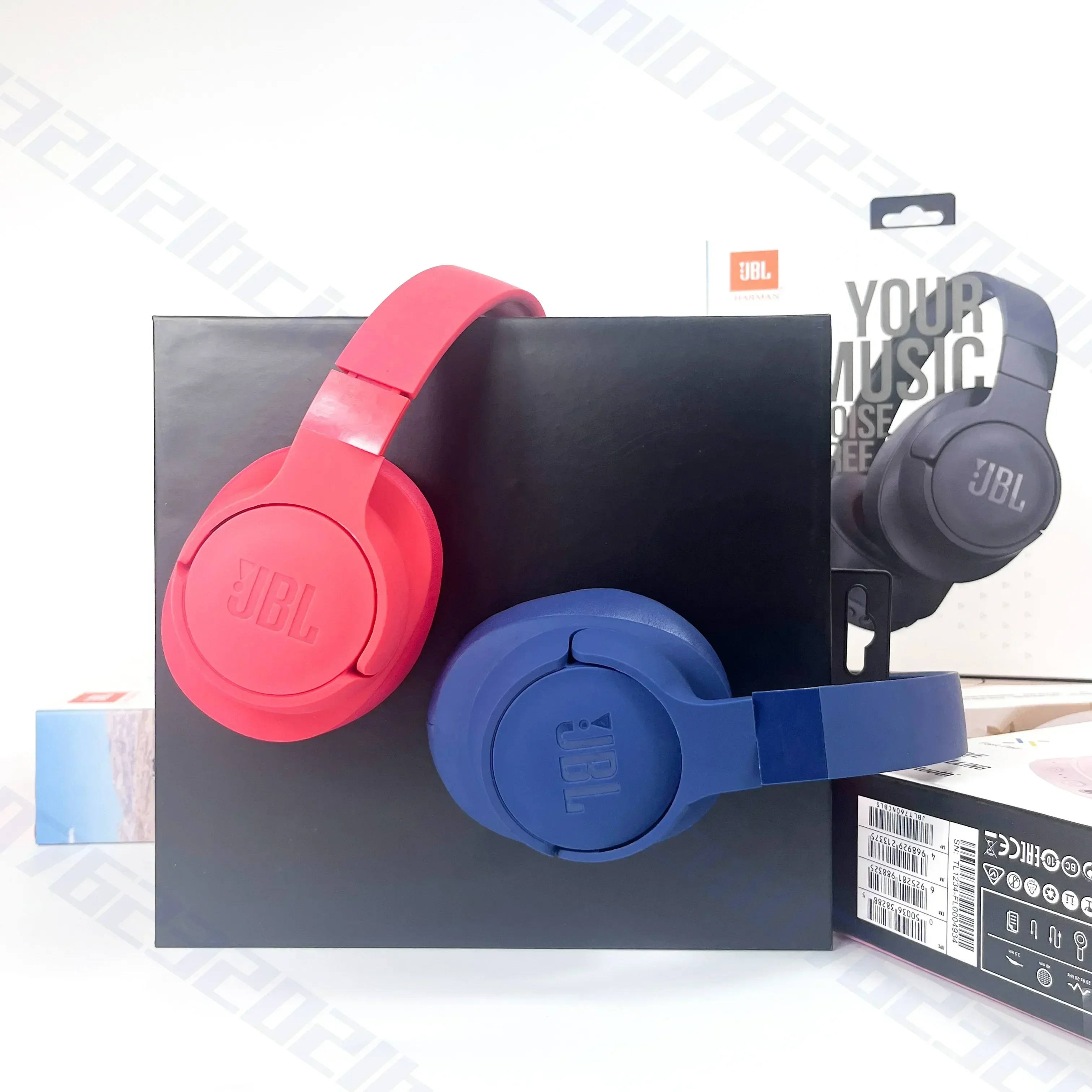 سماعات JBL Tune 760NC الأصلية القابلة للطي فوق الأذن مع خاصية إلغاء الضوضاء النشطة JBL T760NC سماعة رأس رياضية #6