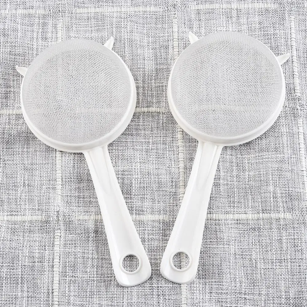 Coffee Tea Mesh Sieve Mesh Strainer Sieve Spoon Soy Milk Juice Coffee Strainers  Flour Sieve Colander Plastic Small Strainer