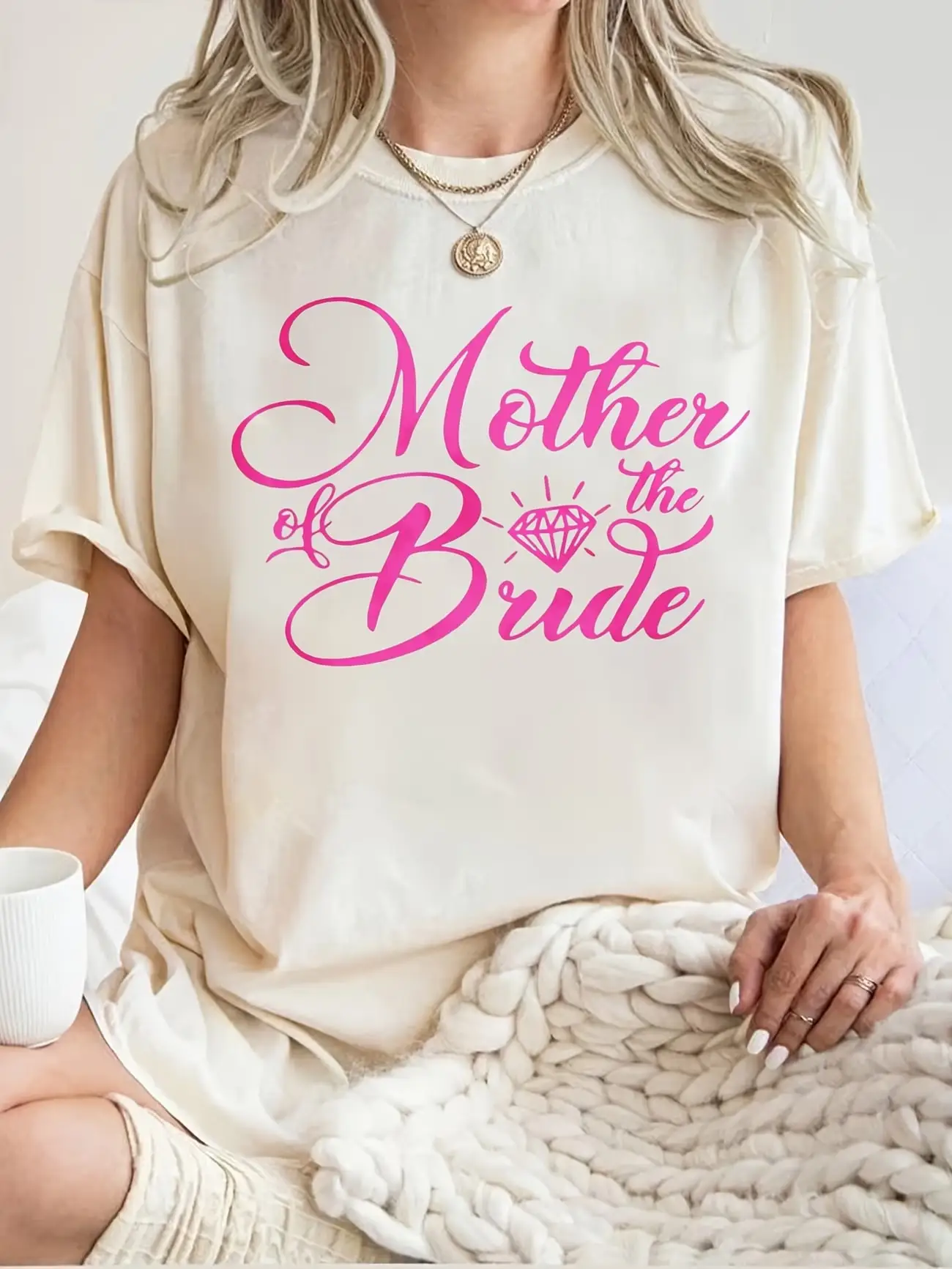 

Plus size women's short sleeve T-shirt Mother Of The Bride soft and comfortable fabric summer outfits women's clothing
