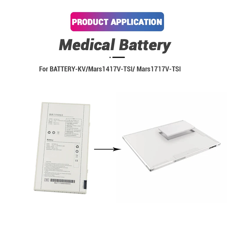 10.8V 4400mAh Lithium Ion Rechargeable BATTERY-KV M.edical Li-ion Battery Mars1417V-TSI  Ma.rs1717V-TSI for Flat Panel Detector