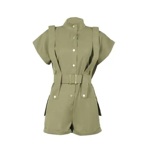 

Women's Commuting Casual Loose Workwear Sleeveless Shorts Jumpsuit Temperament Summer New Fashion Woman Jumpsuits