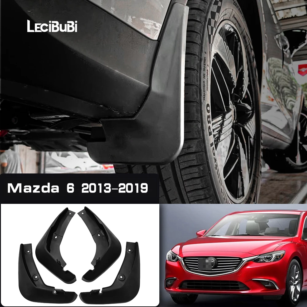 Für Mazda 6 Atenza GL GJ 2013-2019 4 Stück Schmutzfänger vorne hinten Schmutzfänger Spritzschutz Kotflügel Auto Kotflügel 2015 2016 2017 2018