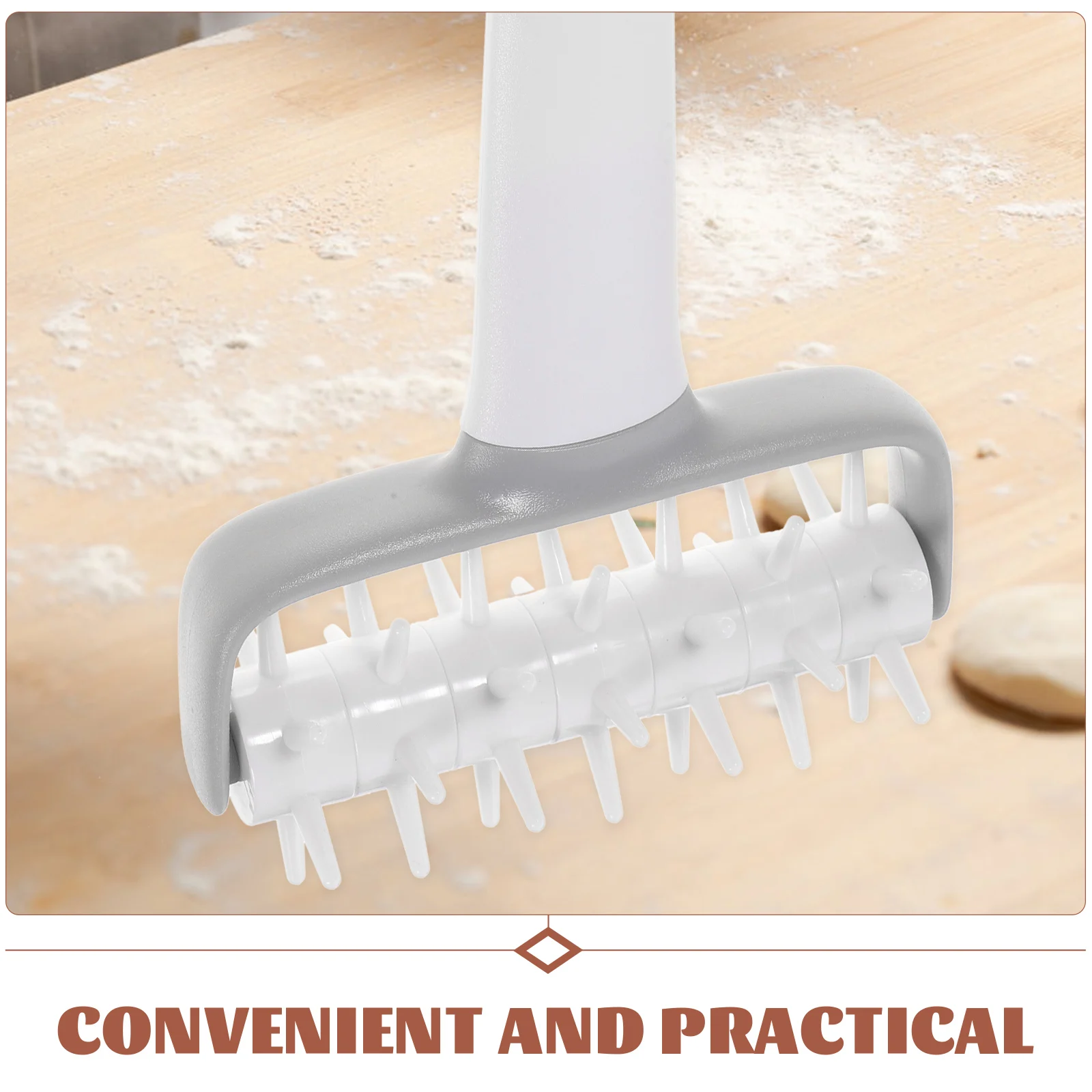 2 قطعة دوكر الغذاء الصف الخبز أداة البيتزا ثقب الناخس للمطبخ المعجنات شوبك كوكي ثقب صانع مقاومة للحرارة المطبخ #6